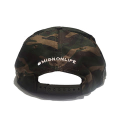 Mignon Box Logo Camouflage Green Snap Back