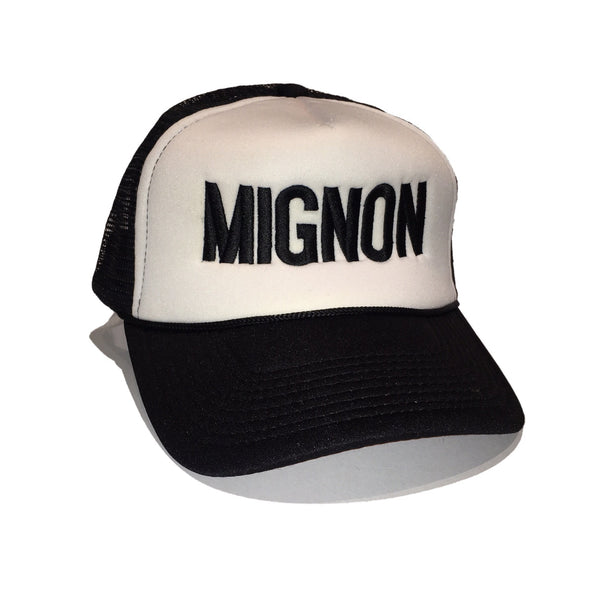 Mignon Tucker Hat - Black & White