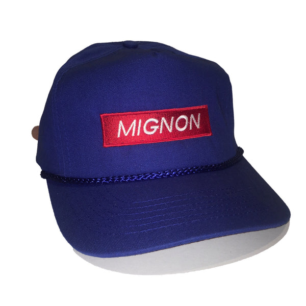 Mignon Box Logo Royal Strap Back