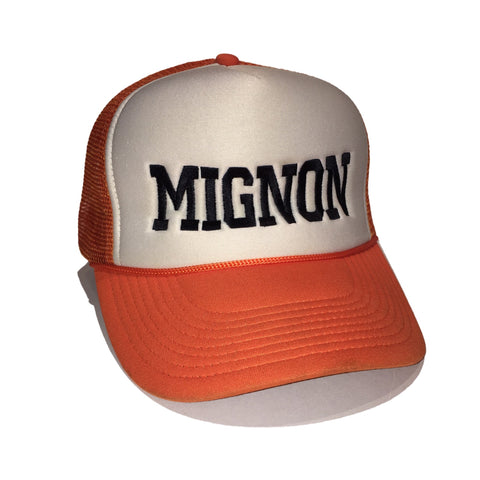 Mignon Trucker Hat - Orange & White