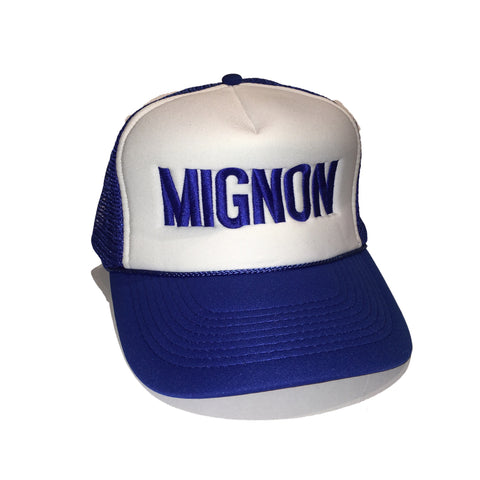 Mignon Trucker Hat - Blue & White