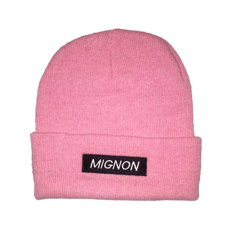 Mignon Box Logo Beanie - Pink