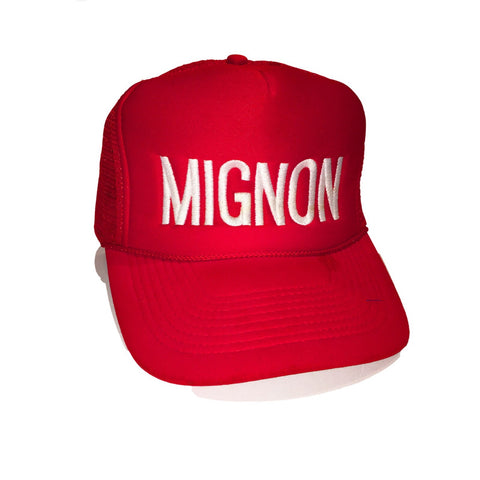 Mignon Red Tucker Hat