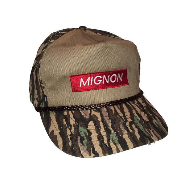 Mignon Box Logo Camouflage Brown Snap Back